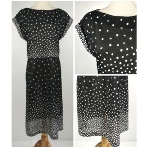 Vintage 70s JC Penney Sheer Disco Sheath Dress M